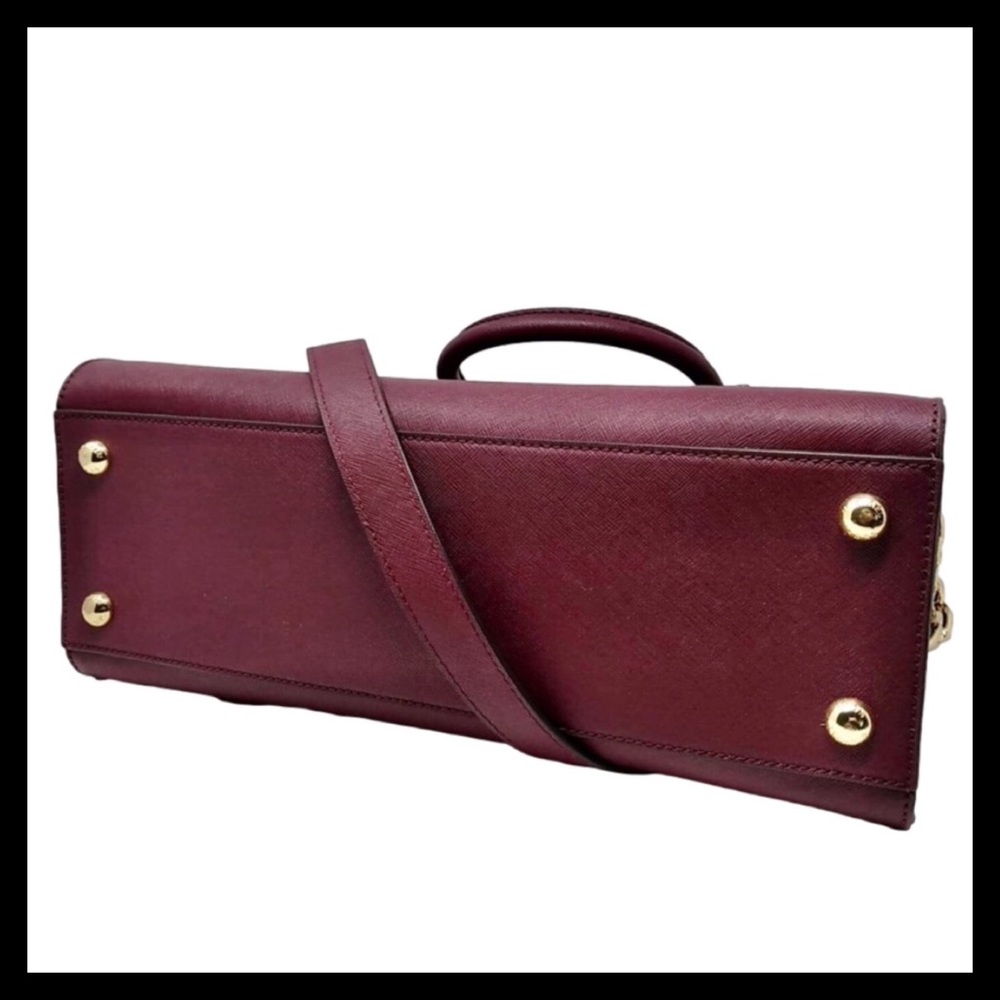 MICHAEL KORS Selma Medium Saffiano Leather Crossbody / Messenger Bag - Picture 6 of 12